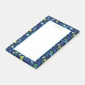 Kinder Waterverf Dinosaur Pattern Blue Post-it® Notes (Schuin)