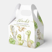 Kinder Waterverf Dinosaurus Verjaardagsfeest Bedankdoosjes (Voorkant Zijde)