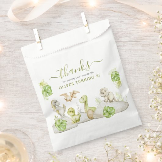 Kinder Waterverf Dinosaurus Verjaardagsfeest Bedankzakje (Geknipt)