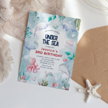 Kinder Waterverf in de Zee van de geboorte