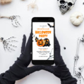 Kinder Waterverf Spooktacular Halloween Party Kaart