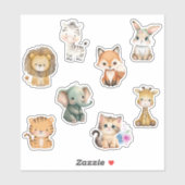 Kinder Waterverven Sticker (Vel)