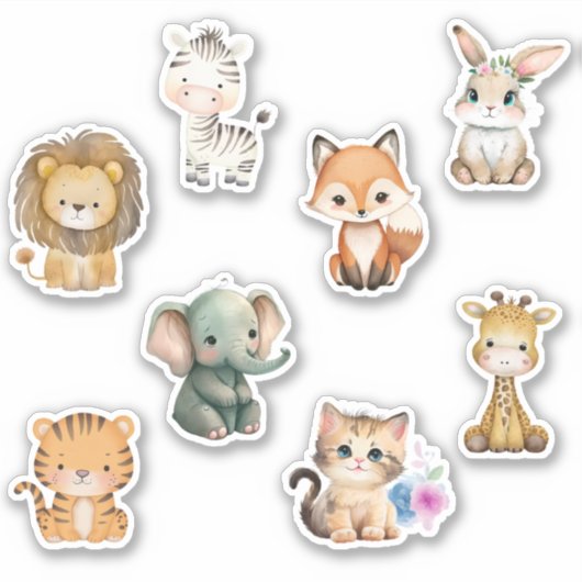 Kinder Waterverven Sticker (Voorkant)