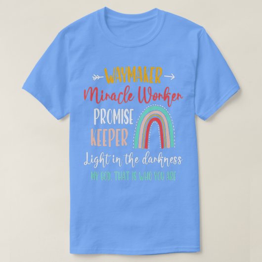 Kinder Waymaker Mirakelboer Rainbow, Christelijk - T-shirt (Design voorkant)