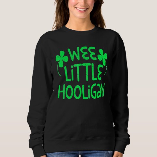 Kinder Wee Little Hooligan Saint Patrick Day Trui (Voorkant)