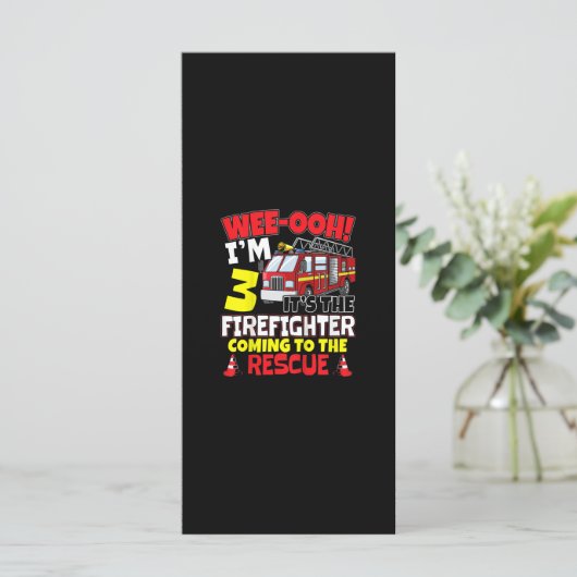 Kinder WEE-OOH! I m 3 Brandweeruitrusting Menu (Staand voorkant)