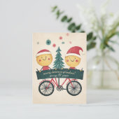 Kinder wensen vrolijk kerstfeest feestdagenkaart (Staand voorkant)