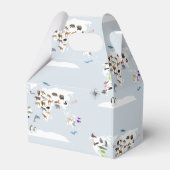 Kinder Wereldkaart dieren Bedankdoosjes (Achterkant)