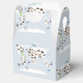 Kinder Wereldkaart dieren Bedankdoosjes (Geopend)