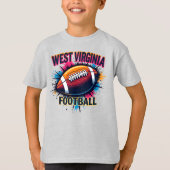 Kinder West Virginia Football T-shirt – Game Day T (Voorkant)