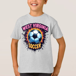 Kinder West Virginia Voetbal T-shirt – WV Pride