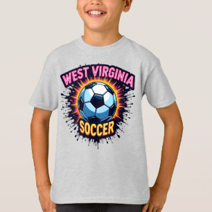 Kinder West Virginia Voetbal T-shirt – WV Pride