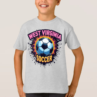 Kinder West Virginia Voetbal T-shirt – WV Pride