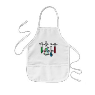 Kinder wetenschap Geeky STEM Chemistry Scientist A Schort