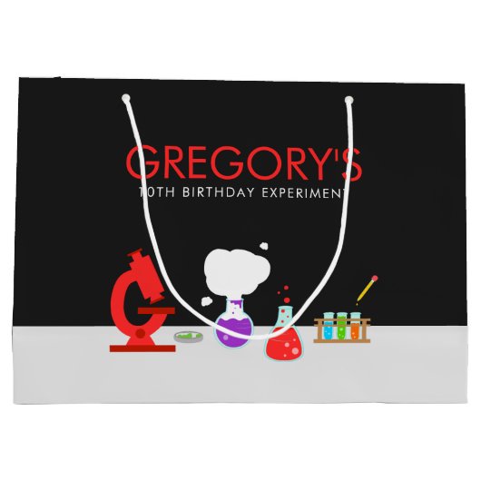 Kinder Wetenschap Lab Partij Groot Cadeauzakje (Achterkant)