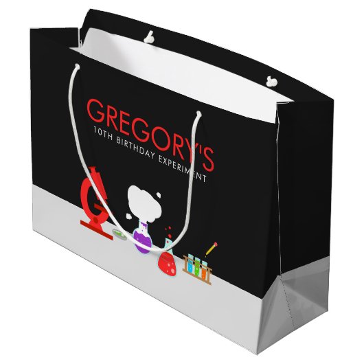 Kinder Wetenschap Lab Partij Groot Cadeauzakje (Achterkant Gekanteld)