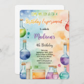 Kinder Wetenschap Verjaardagsfeest Kaart (Voorkant / Achterkant)