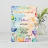 Kinder Wetenschap Verjaardagsfeest Kaart (Staand voorkant)