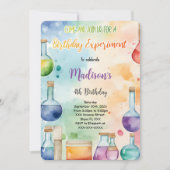 Kinder Wetenschap Verjaardagsfeest Kaart (Voorkant)