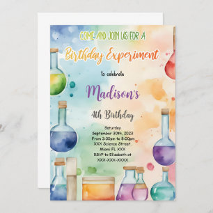 Kinder Wetenschap Verjaardagsfeest Kaart