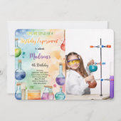 Kinder Wetenschap Verjaardagsfeestfoto Kaart (Voorkant)