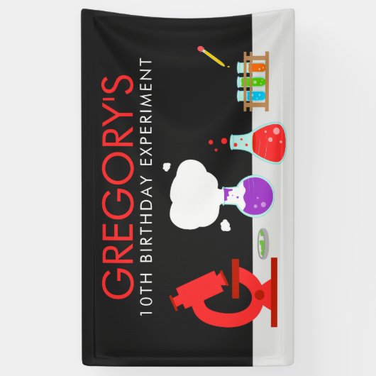 Kinder Wetenschapspartij Spandoek (Verticaal)