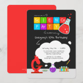 Kinder wetenschapspartij uitnodiging (Voorkant / Achterkant)