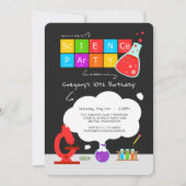 Kinder wetenschapspartij uitnodiging (Voorkant)