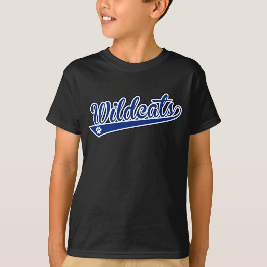 KINDER Wildcats Black SS Shirt (Voorkant)