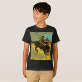 Kinder Wilde West Bucking Bronco T-Shirt (Voorkant volledig)