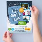 Kinder Winter Camp Marketing Event Flyer (Hand)