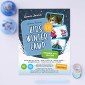 Kinder Winter Camp Marketing Event Flyer (Enkel)