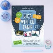 Kinder Winter Camp Marketing Event Flyer (Enkel)
