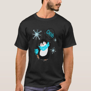Kinder Wintertime Cute Dansende Penguins T-shirt
