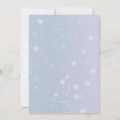 Kinder winteruitnodiging kaart (Achterkant)