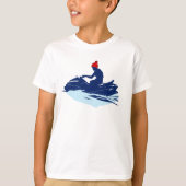 Kinder witte T-shirt | Jet Ski Adventure | Beach (Voorkant)