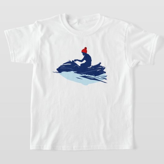 Kinder witte T-shirt | Jet Ski Adventure | Beach (Laagn)