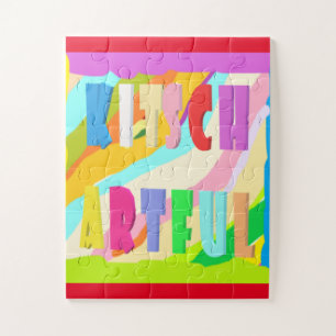 Kinder woordeducatie puzzel grote heldere, vette k