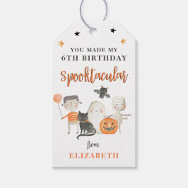 Kinder woordvoerder Halloween Birthday Party Favor Cadeaulabel