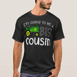 Kinder wordt een grote neef tractor voor peuter t-shirt