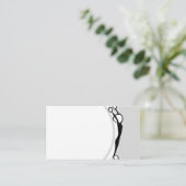 Kinder Yoga-leraar Eenvoudig Visitekaartje (Staand voorkant)