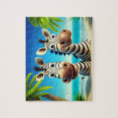 Kinder Zebras Puzzle - Tropisch Legpuzzel (Verticaal)