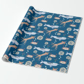 Kinder zee dierlijke gift wrap cadeaupapier (Uitgerold)