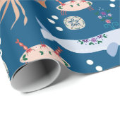 Kinder zee dierlijke gift wrap cadeaupapier (Rol Hoek)
