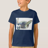Kinder zee schildpad t-shirt (Voorkant)