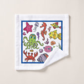 Kinder Zeeen Cartoons Bad Handdoek (Wasdoekje)