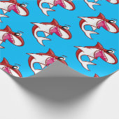 Kinder zeehaaien Rood elke dag Cadeaupapier (Hoek)