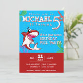 Kinder zeehaaien Rood elke dag Kaart (Staand voorkant)