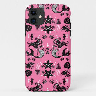 Kinder zeemeermin roze Case-Mate iPhone case