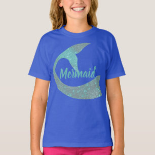 Kinder Zeemeermin Shirt met zeemeerachtige staart